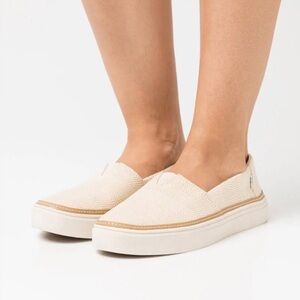 TOMS Cream Slip-On Sneakers